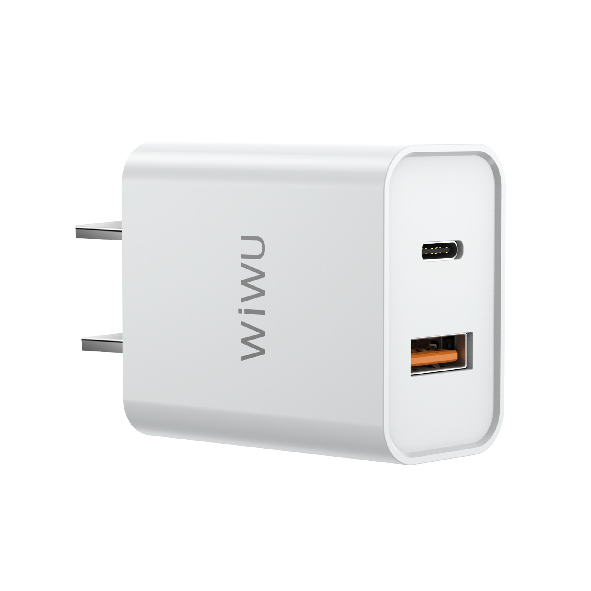 WiWU Dual USB 20W Fast Travel Wall Charger for iPhone 13 Pro Max QC3.0 EU UK Plug Power Adapter
