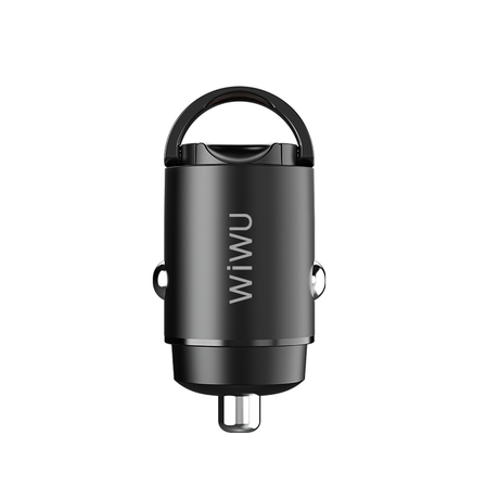 WiWU PL301 Mini Car Charger 5A Small Pull Ring QC 4.0 Fast Charge in-car