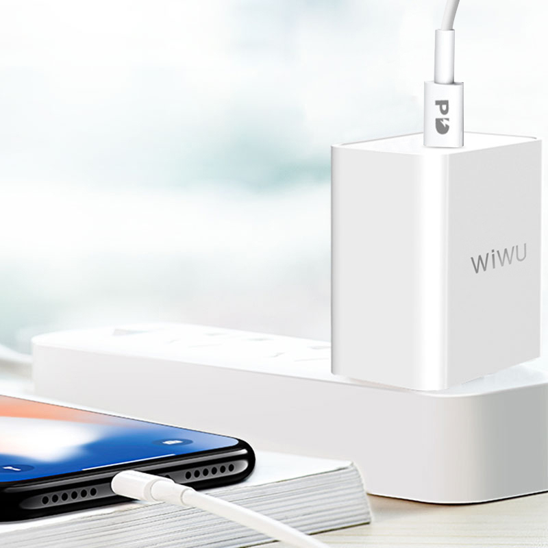 WiWU Fast Charger US UK Plug Wall QC Quick Charge Qualcomm Certified 3.0 20w for Apple iPhone