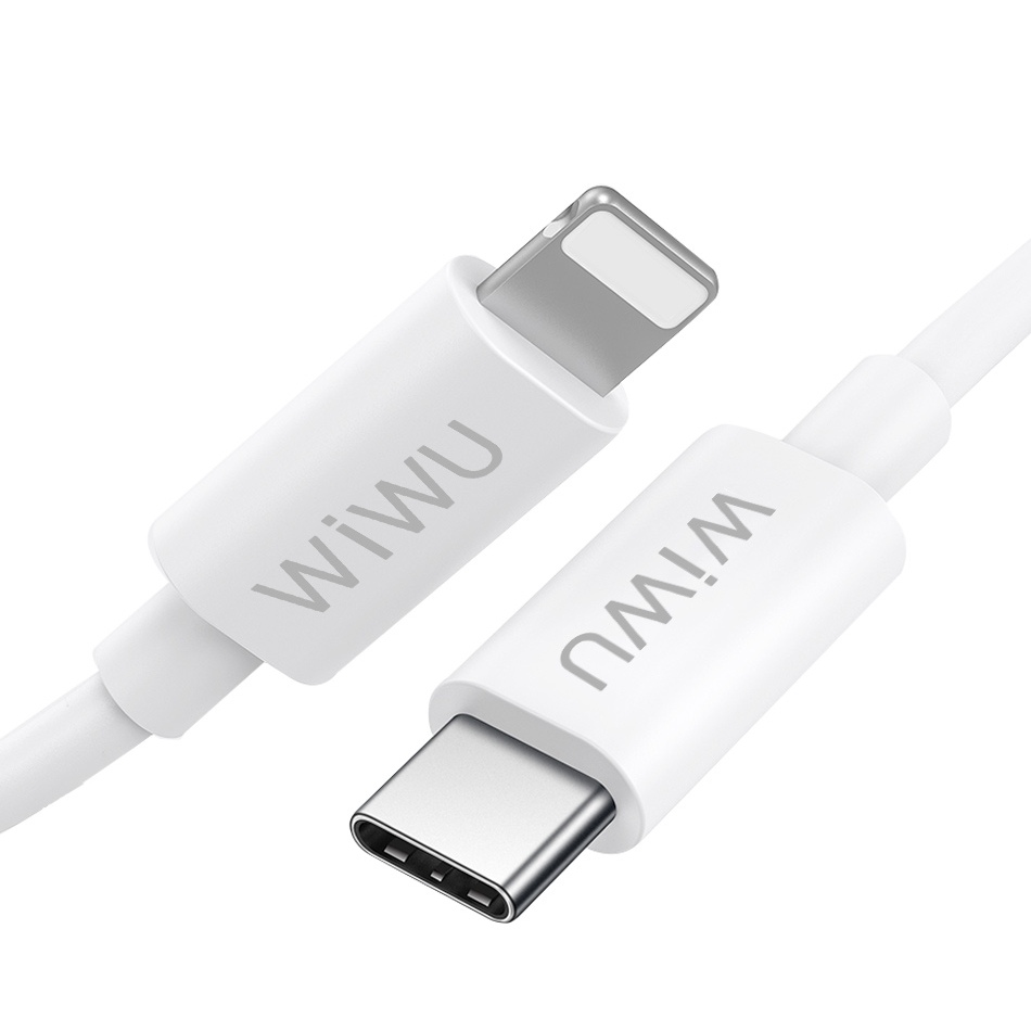 WiWU G90 TPE USB Cable 1.2M 3A fast Charging 20W USB C Quick Sync Power for iPhone12