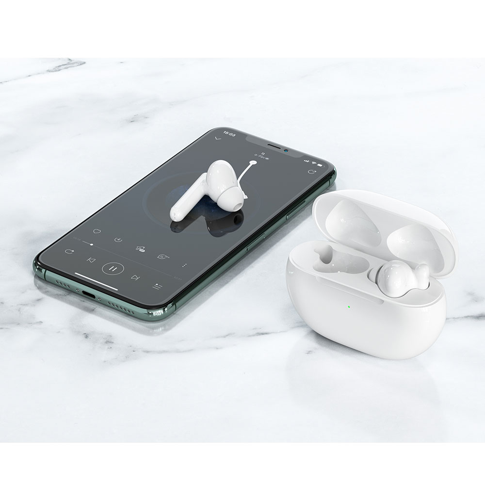 WiWU Airbuds ANC TWS08 Noise Cancelling Earbuds Wireless Gaming Earphones Type C Charging Waterproof Earphone 2021