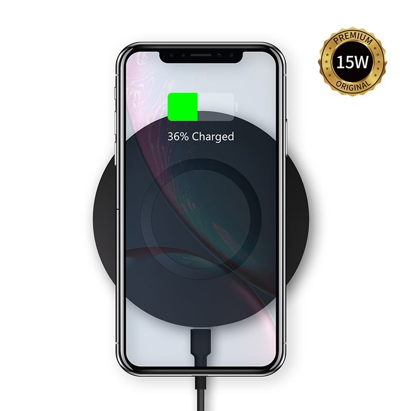WiWU M3 Mini Wireless Charger 10W Max Fast Wireless Charging Pad for Smart Phone