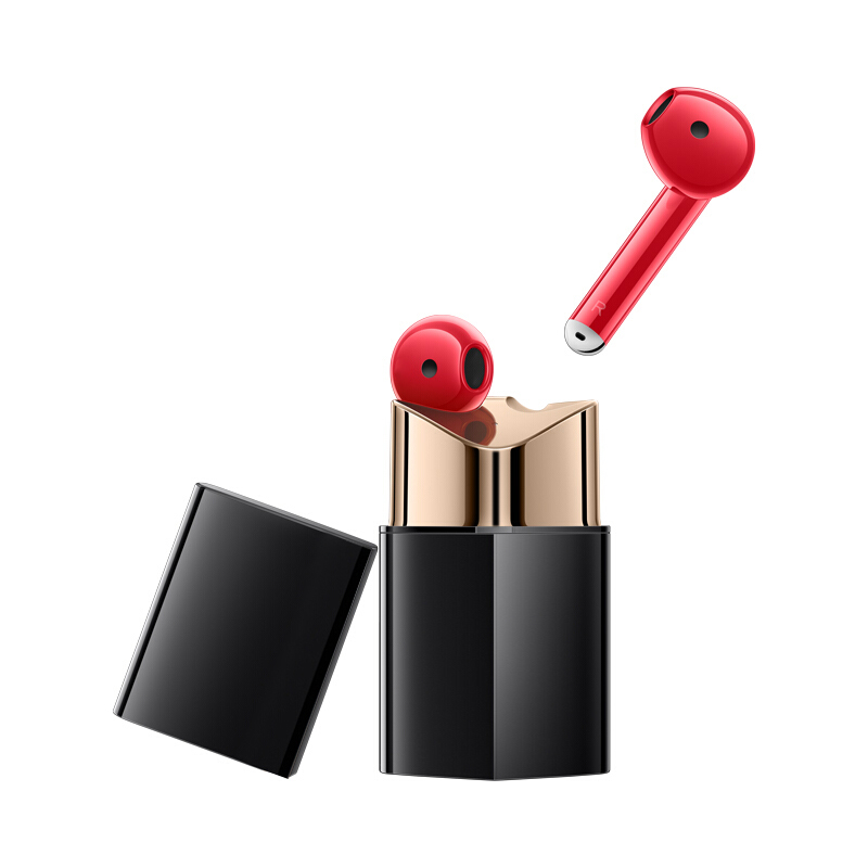 WiWU TWS 10 Betty Lipstick Wireless Earbud with Charging Case Mini Earphone Bluetooth Ergonomic Design Earbuds for iPhone Samsung Android