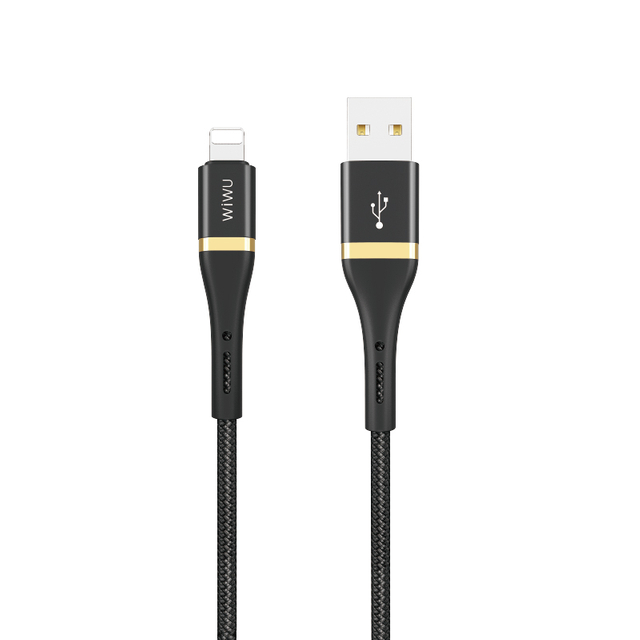 WiWU ED-100Nylon Super Strong Durable 118 Cord Core Fast Charge Cable Multiple Length USB-C Charging