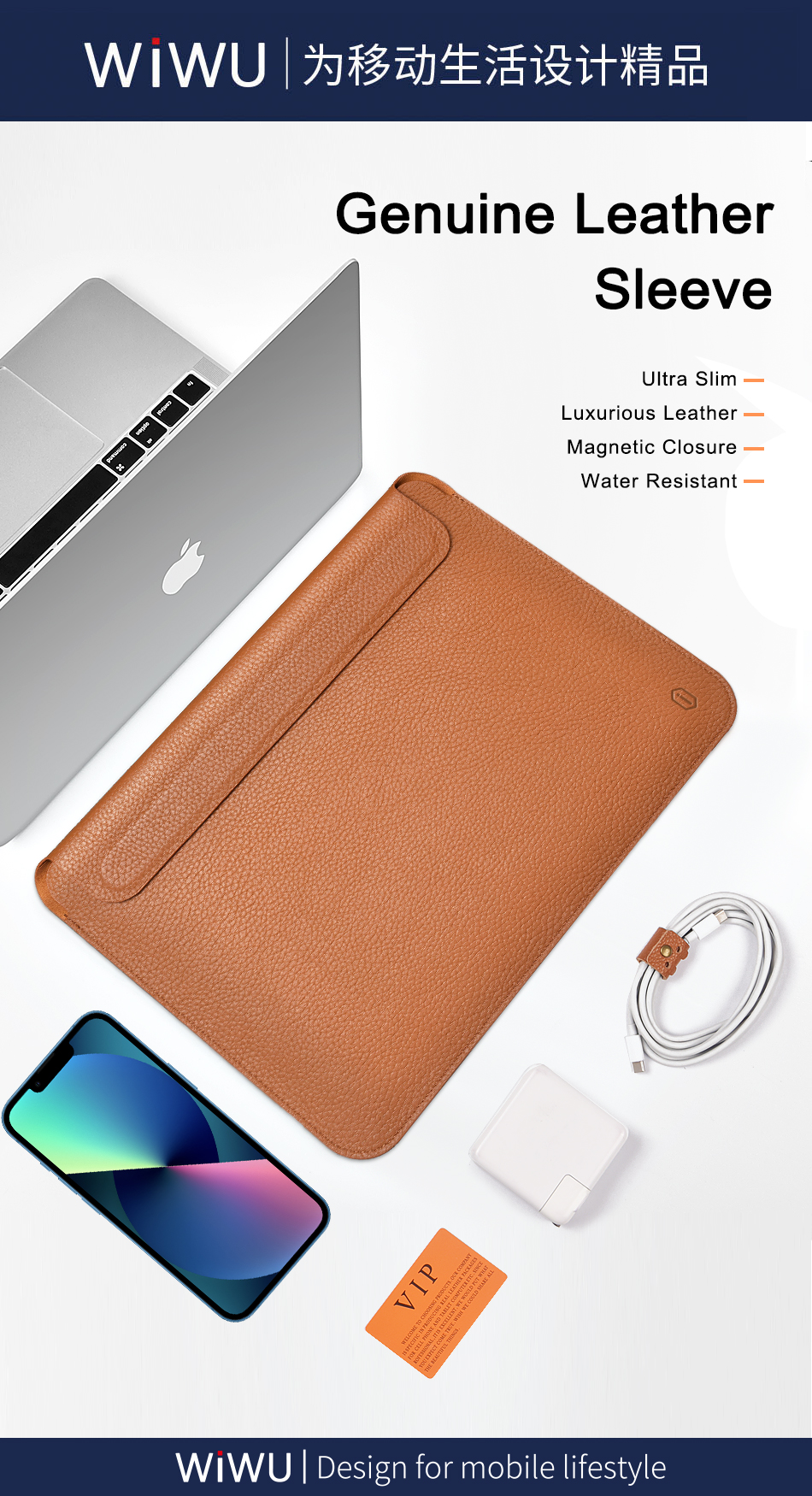 genuine leather laptop sleeve